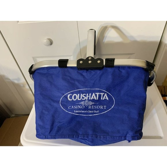 Coushatta Casino Resort Soft‎ Picnic Basket Tote- Lightweight Collapsible Bag - Picture 1 of 5